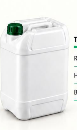 20 L HDPE Oval Lock-Closure Jerry Can