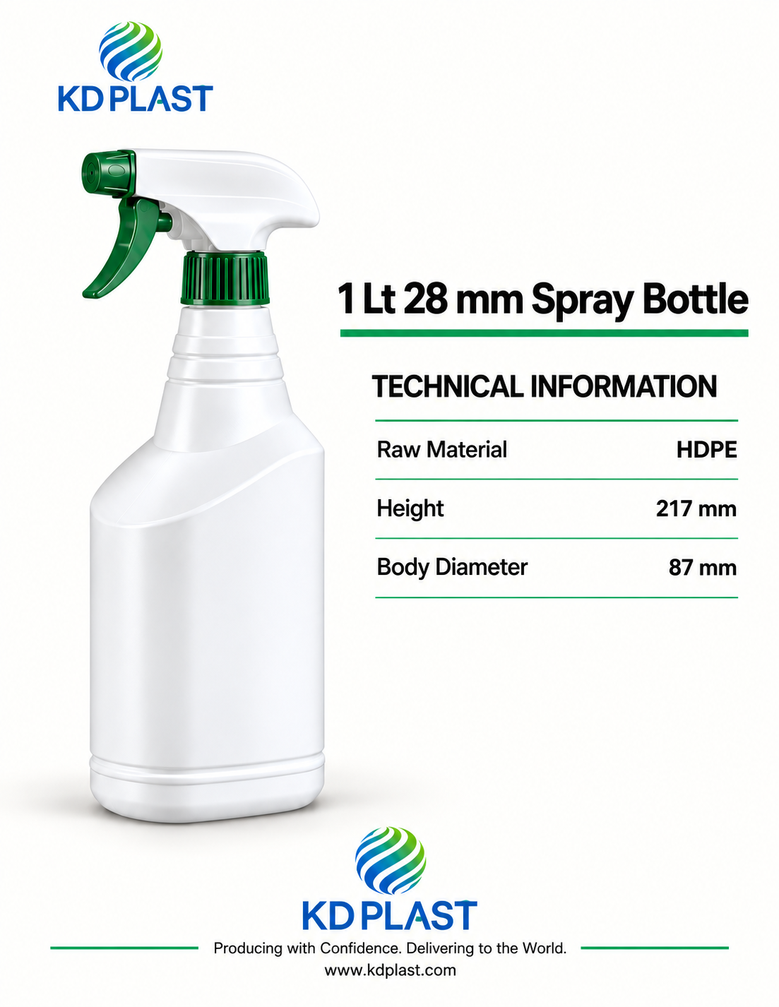 1 L HDPE Spray Bottle