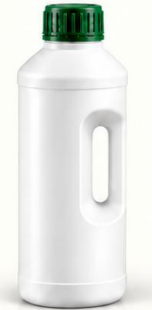 1 L HDPE Cornered Foil-Seal Bottle